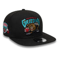 Vancouver Grizzlies NBA Hardwood Classic Black 9FIFTY A-Frame Snapback Adjustable Cap-klyvox