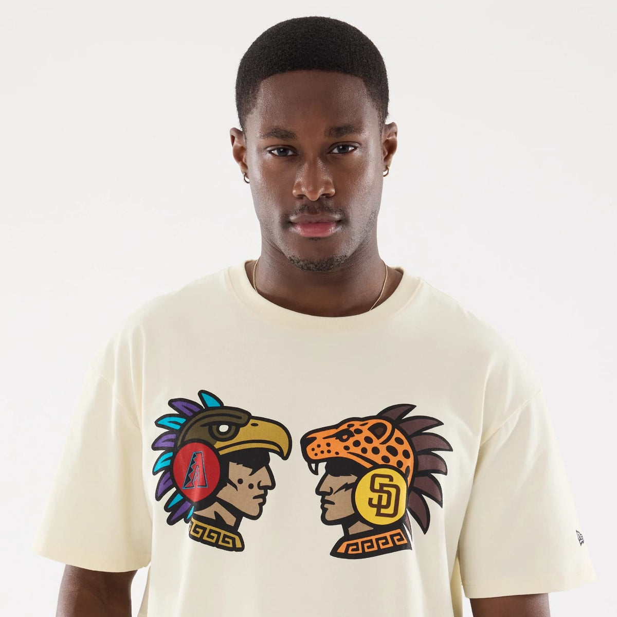 Dueling Logo MLB Mexico City Series 2026 Cream T-Shirt-klyvox