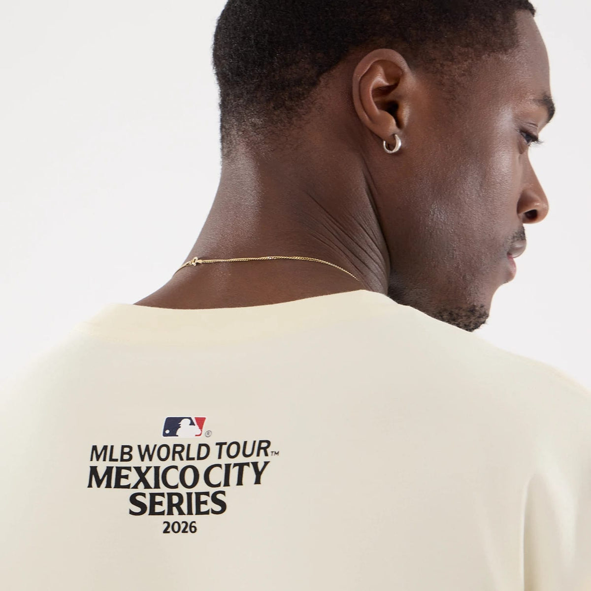Dueling Logo MLB Mexico City Series 2026 Cream T-Shirt-klyvox