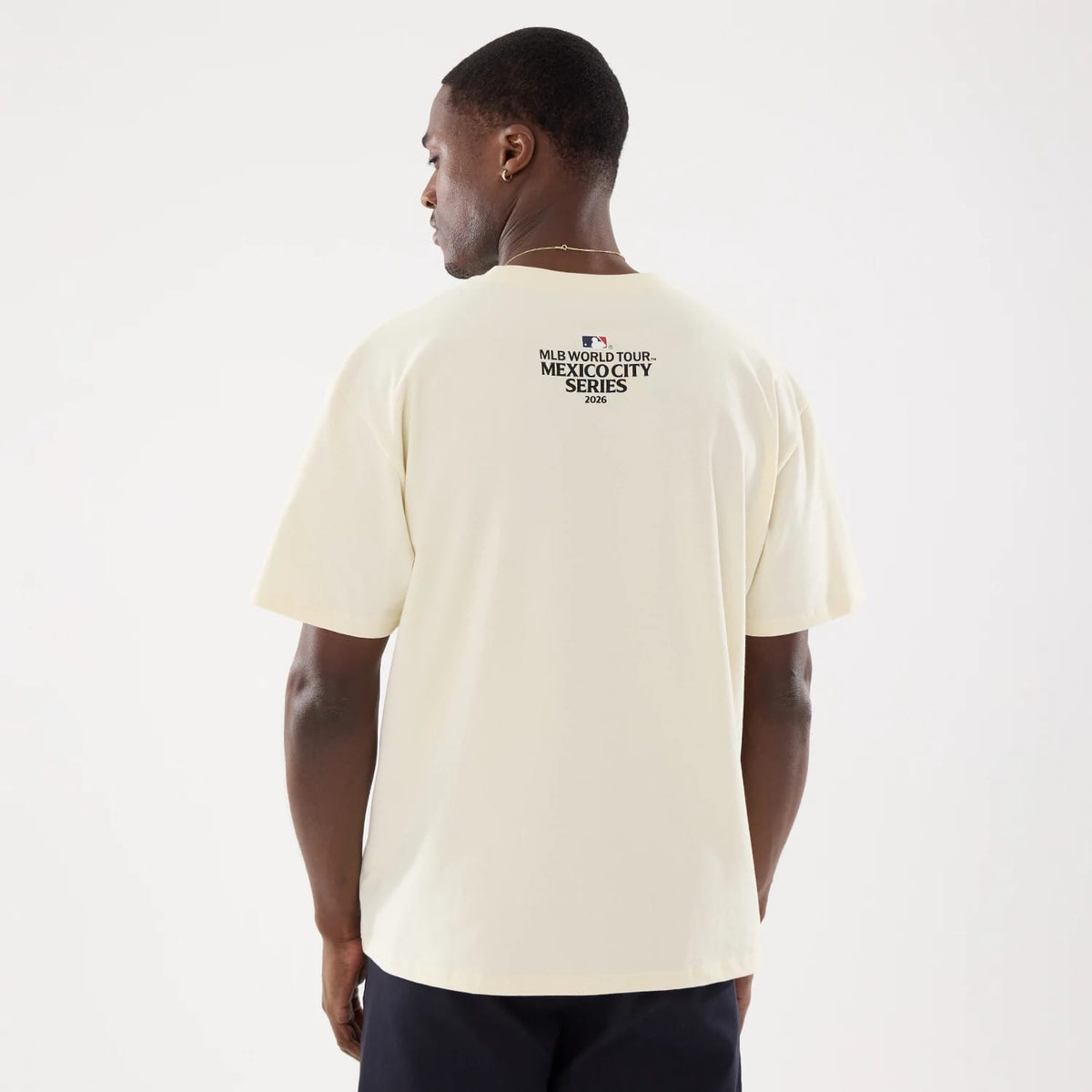 Dueling Logo MLB Mexico City Series 2026 Cream T-Shirt-klyvox
