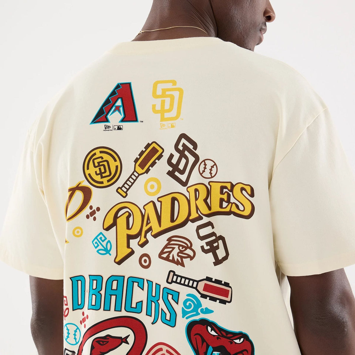 Dueling Logo MLB Mexico City Series 2026 Cream T-Shirt-klyvox