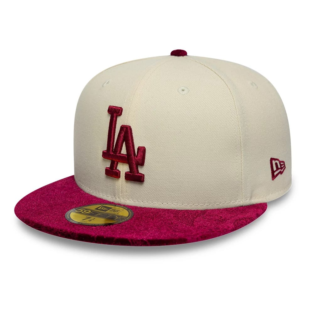 LA Dodgers MLB Paisley Visor Cream 59FIFTY Fitted Cap-klyvox