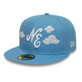 New Era Faux Pearl Cloud Pastel Blue 59FIFTY Fitted Cap-klyvox
