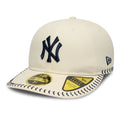 New York Yankees MLB Baseball Stitch Cream Retro Crown 59FIFTY Fitted Cap-klyvox
