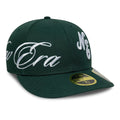 New Era Side Script Dark Green Low Profile 59FIFTY Fitted Cap-klyvox