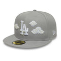 LA Dodgers MLB Faux Pearl Cloud Grey 59FIFTY Fitted Cap-klyvox