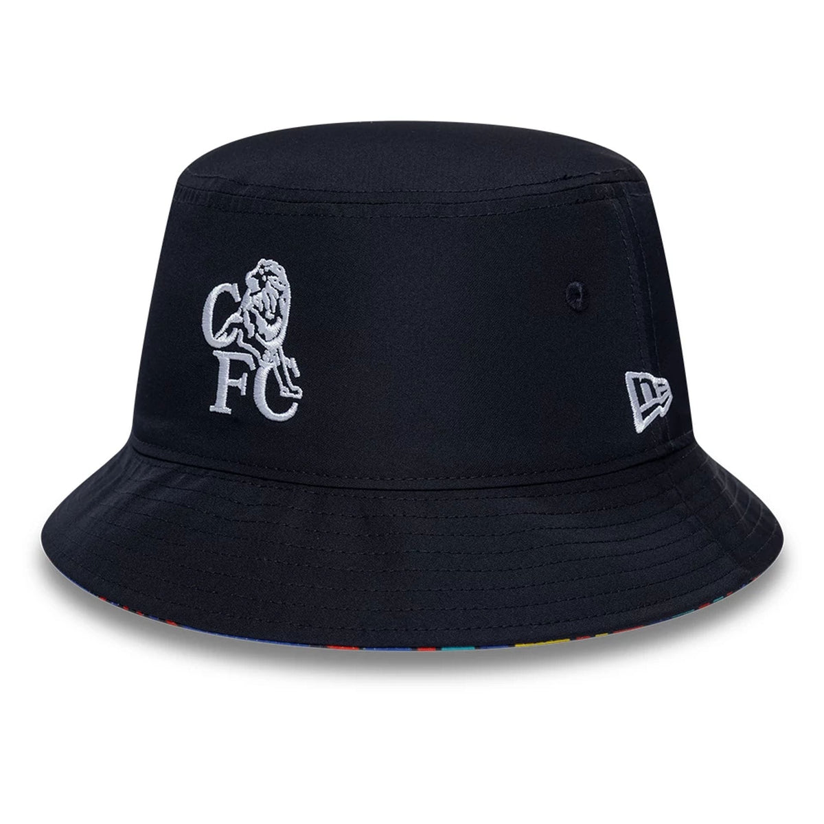 Chelsea FC Retro Goal Keeper Navy Reversible Bucket Hat-klyvox