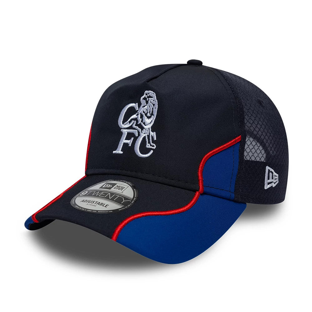 Chelsea FC Retro Goal Keeper Navy 9TWENTY A-Frame Adjustable Cap-klyvox