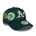 Athletics MLB Patch Dark Green 9FORTY A-Frame Trucker Adjustable Cap-klyvox