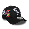 Chicago White Sox MLB Patch Black 9FORTY A-Frame Trucker Adjustable Cap-klyvox