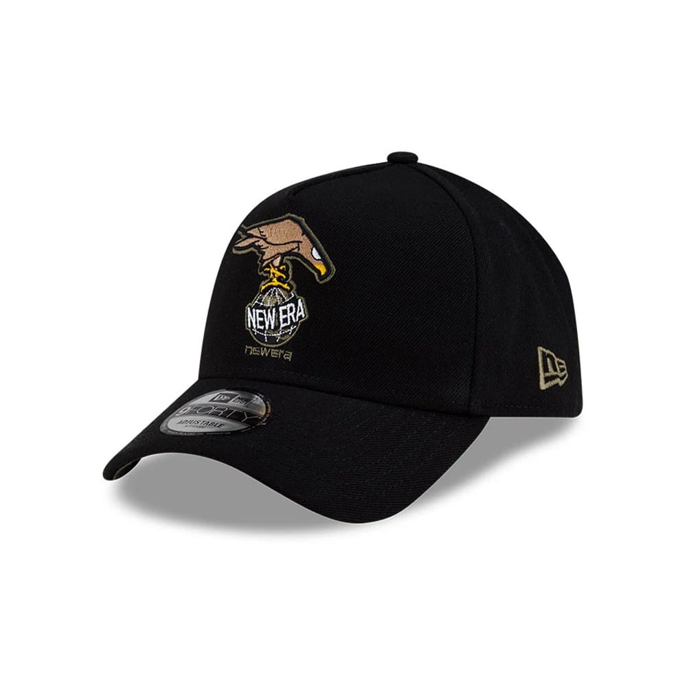 Roji Soccer Black 9FORTY A-Frame Adjustable Cap-klyvox