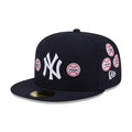 New York Yankees MLB X Spike Lee Patches Navy 59FIFTY Fitted Cap-klyvox
