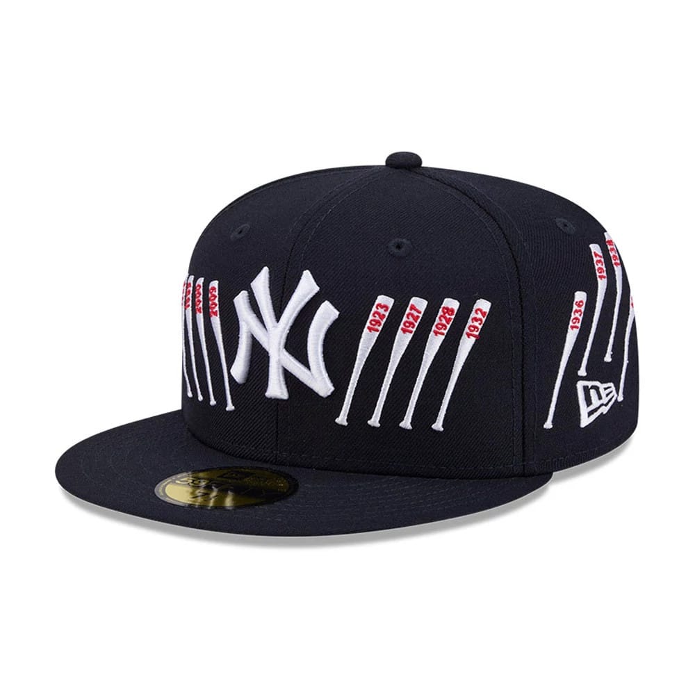 Yankees MLB X Spike Lee Baseball Bats Navy 59FIFTY Fitted Cap-klyvox