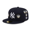 New York Yankees MLB X Spike Lee Gloves Navy 59FIFTY Fitted Cap-klyvox