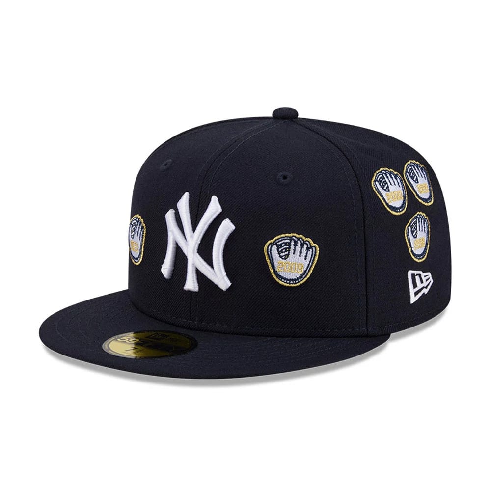 New York Yankees MLB X Spike Lee Gloves Navy 59FIFTY Fitted Cap-klyvox