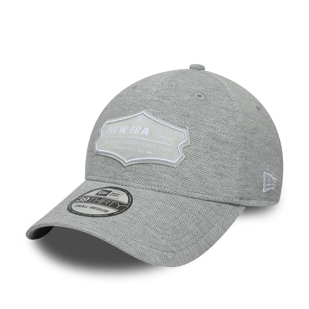 New Era Jersey Grey 39THIRTY Stretch Fit Cap-klyvox