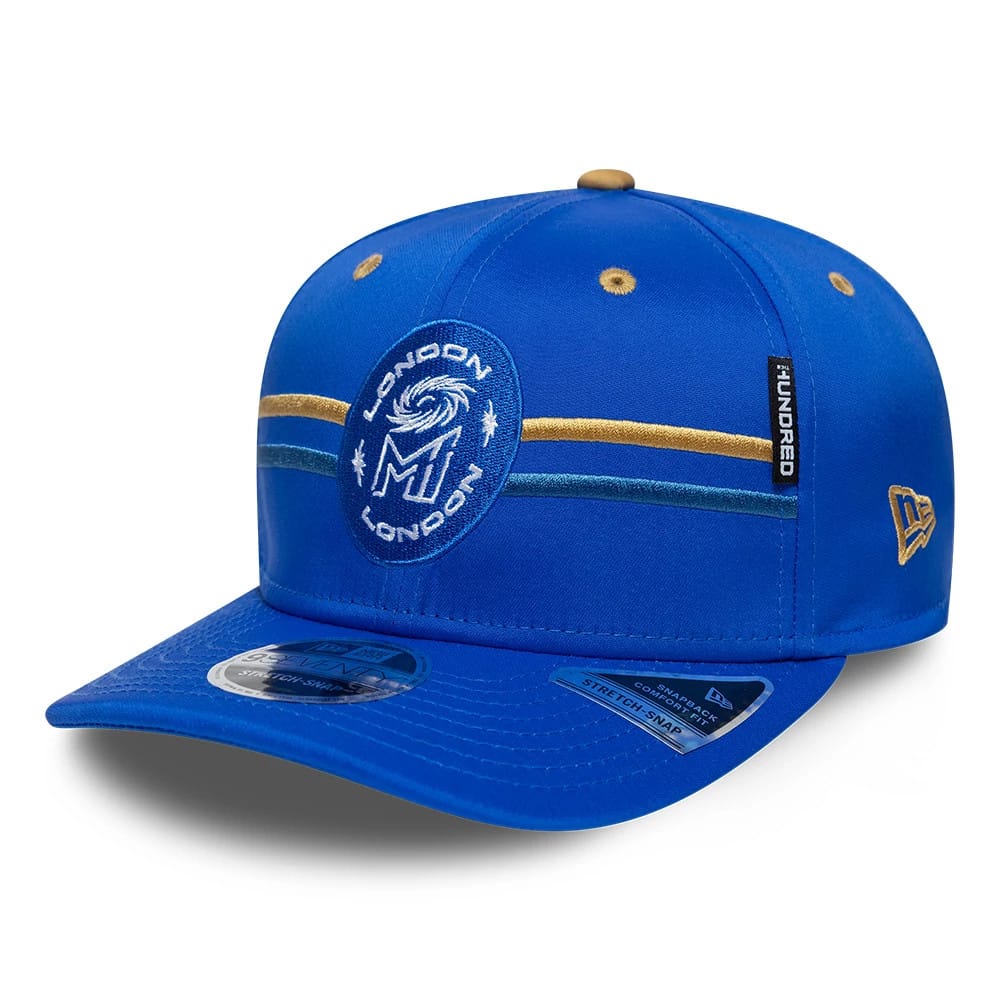 MI London The Hundred 2026 Bright Blue 9SEVENTY Stretch Snap Adjustable Cap-klyvox