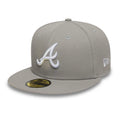Atlanta Braves Essential Pack Grey 59FIFTY Fitted Cap-klyvox