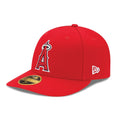 LA Angels Authentic Collection Red Low Profile 59FIFTY Fitted Cap-klyvox