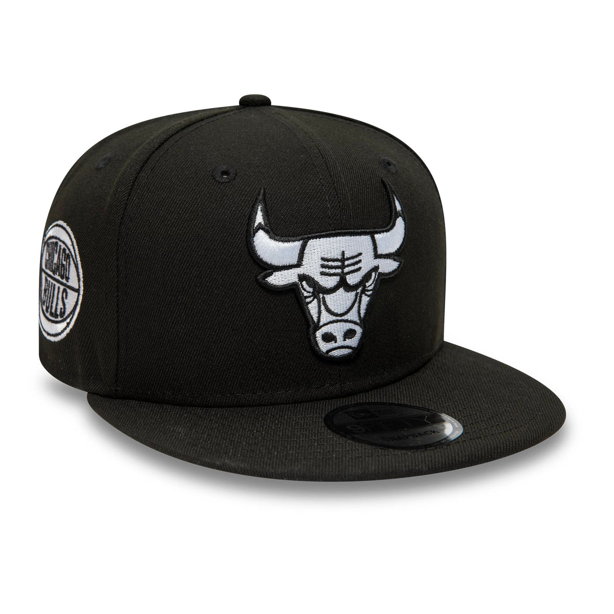 Chicago Bulls NBA Black 9FIFTY Snapback Adjustable Cap-klyvox