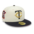 Minnesota Twins MLB White 59FIFTY Fitted Cap-klyvox