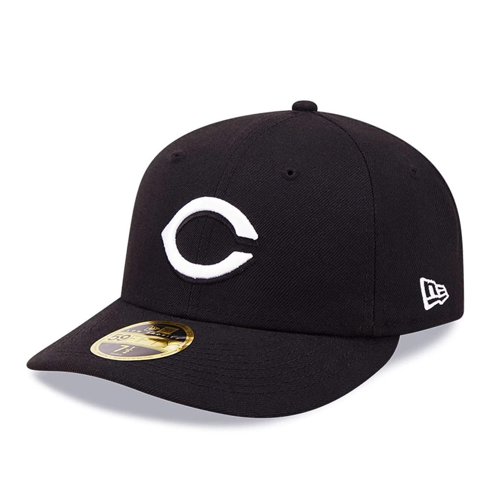 Cincinnati Reds MLB Black Low Profile 59FIFTY Fitted Cap-klyvox
