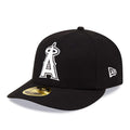 LA Angels MLB Black Low Profile 59FIFTY Fitted Cap-klyvox