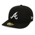 Atlanta Braves MLB Black Low Profile 59FIFTY Fitted Cap-klyvox