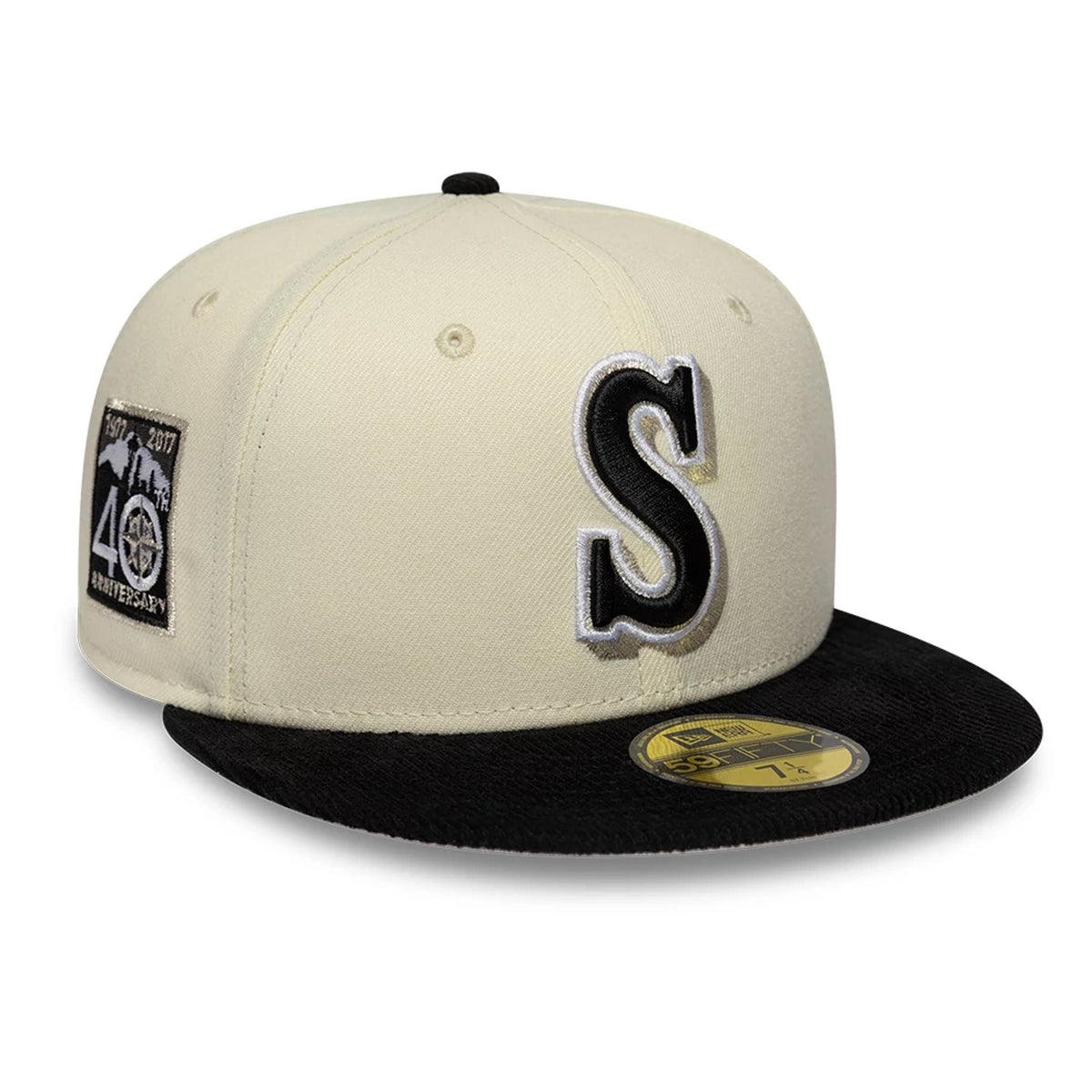 Seattle Mariners MLB Cooperstown White 59FIFTY Fitted Cap-klyvox