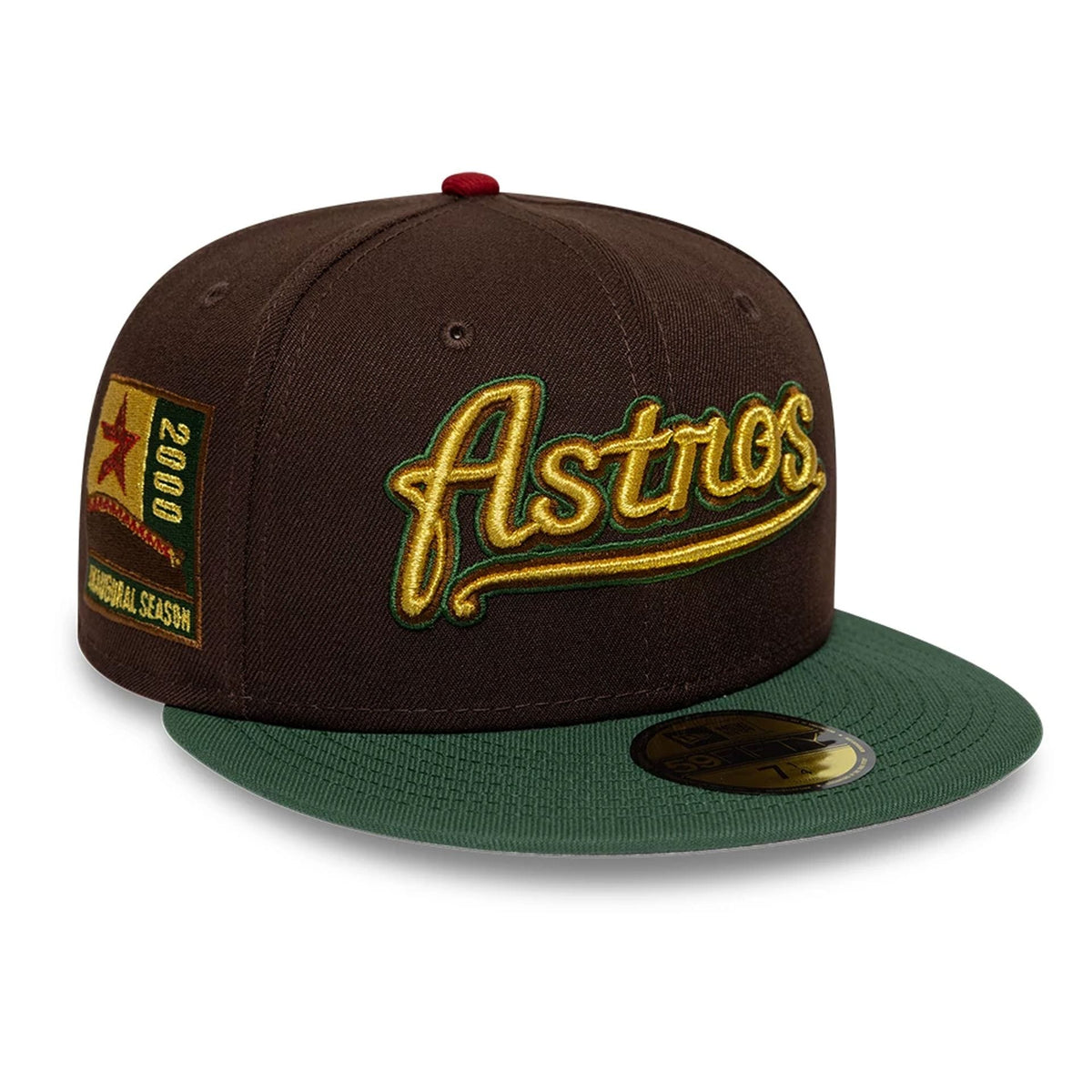 Houston Astros MLB Cooperstown Dark Brown 59FIFTY Fitted Cap-klyvox