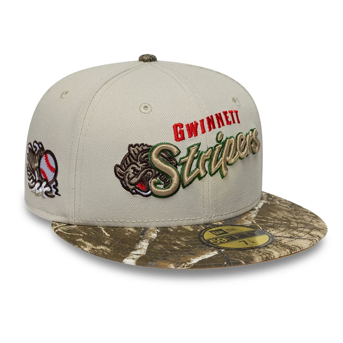 Gwinnett Stripers MiLB Hometown Beige 59FIFTY Fitted Cap-klyvox