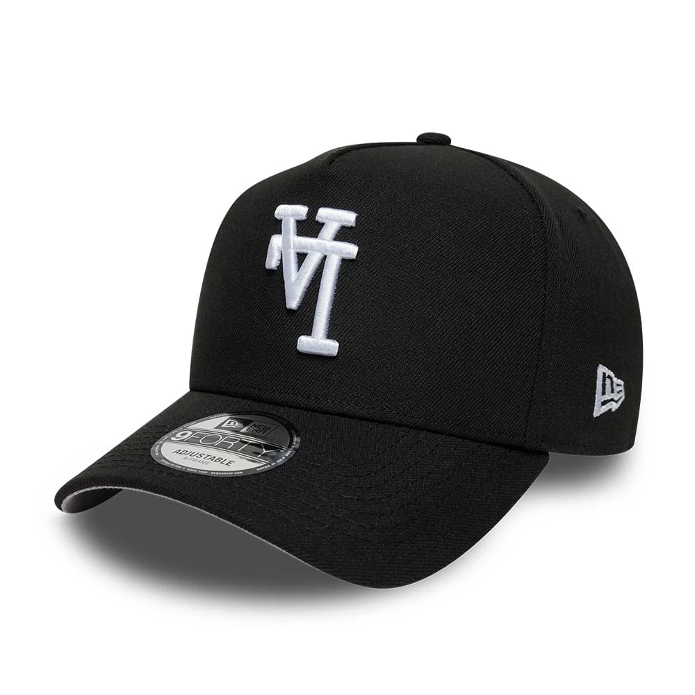 LA Dodgers MLB Upsidedown Black 9FORTY A-Frame Adjustable Cap-klyvox