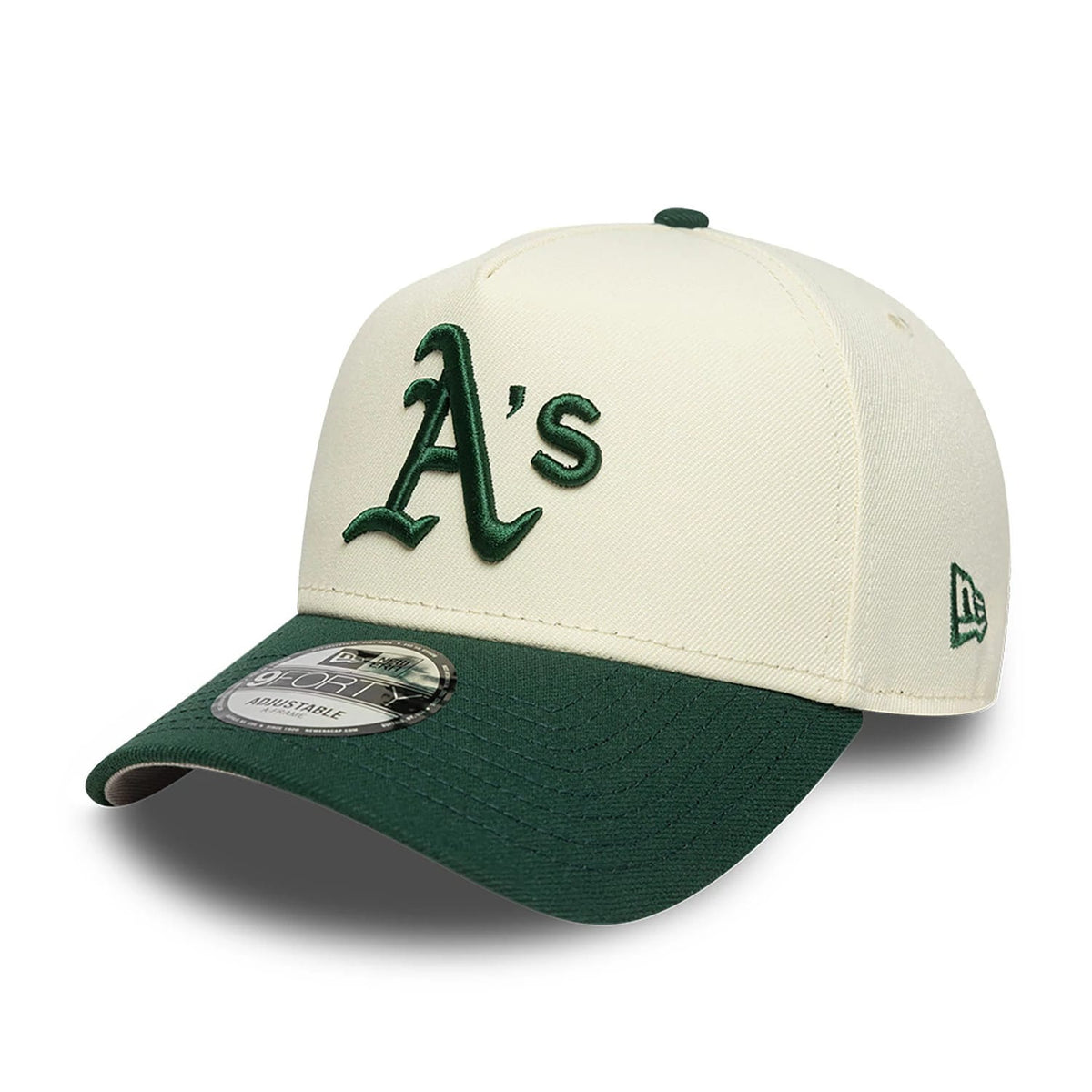 Oakland Athletics Chrome White And Dark Green 9FORTY A-Frame Adjustable Cap-klyvox