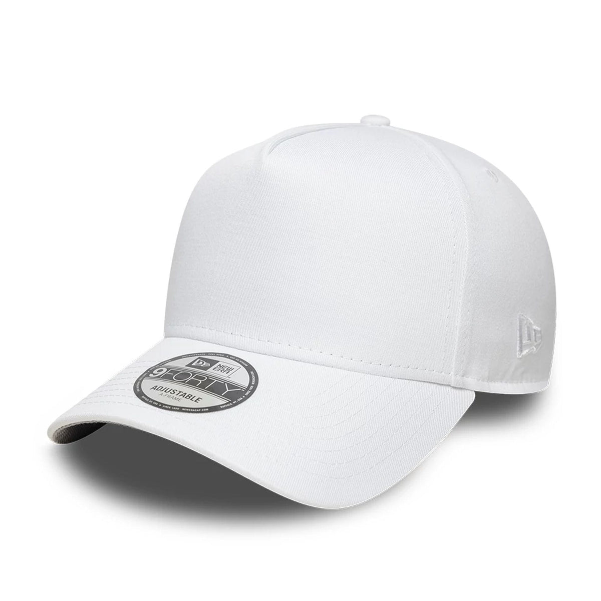 New Era White 9FORTY A-Frame Adjustable Cap-klyvox