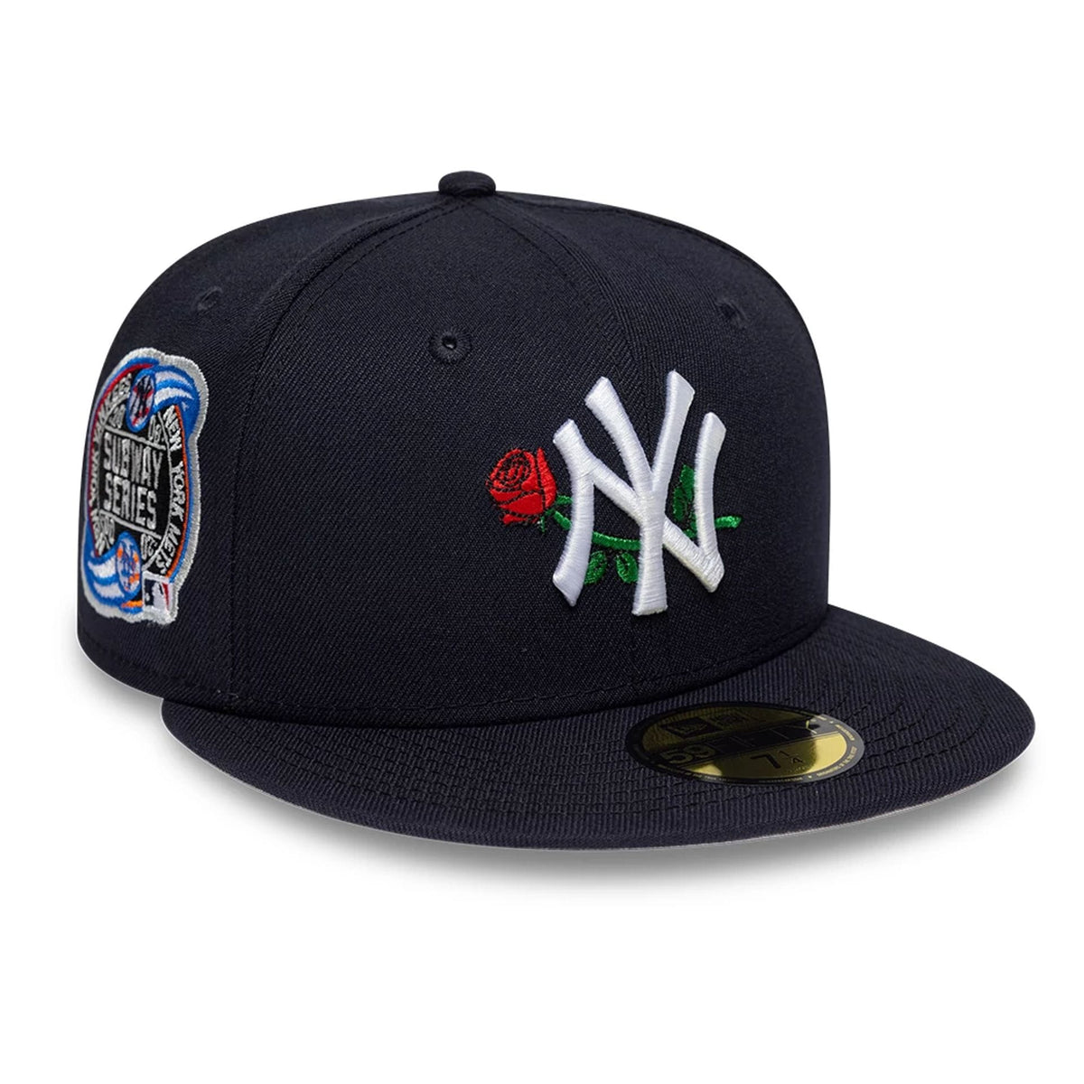 New York Yankees MLB Rose Navy 59FIFTY Fitted Cap-klyvox