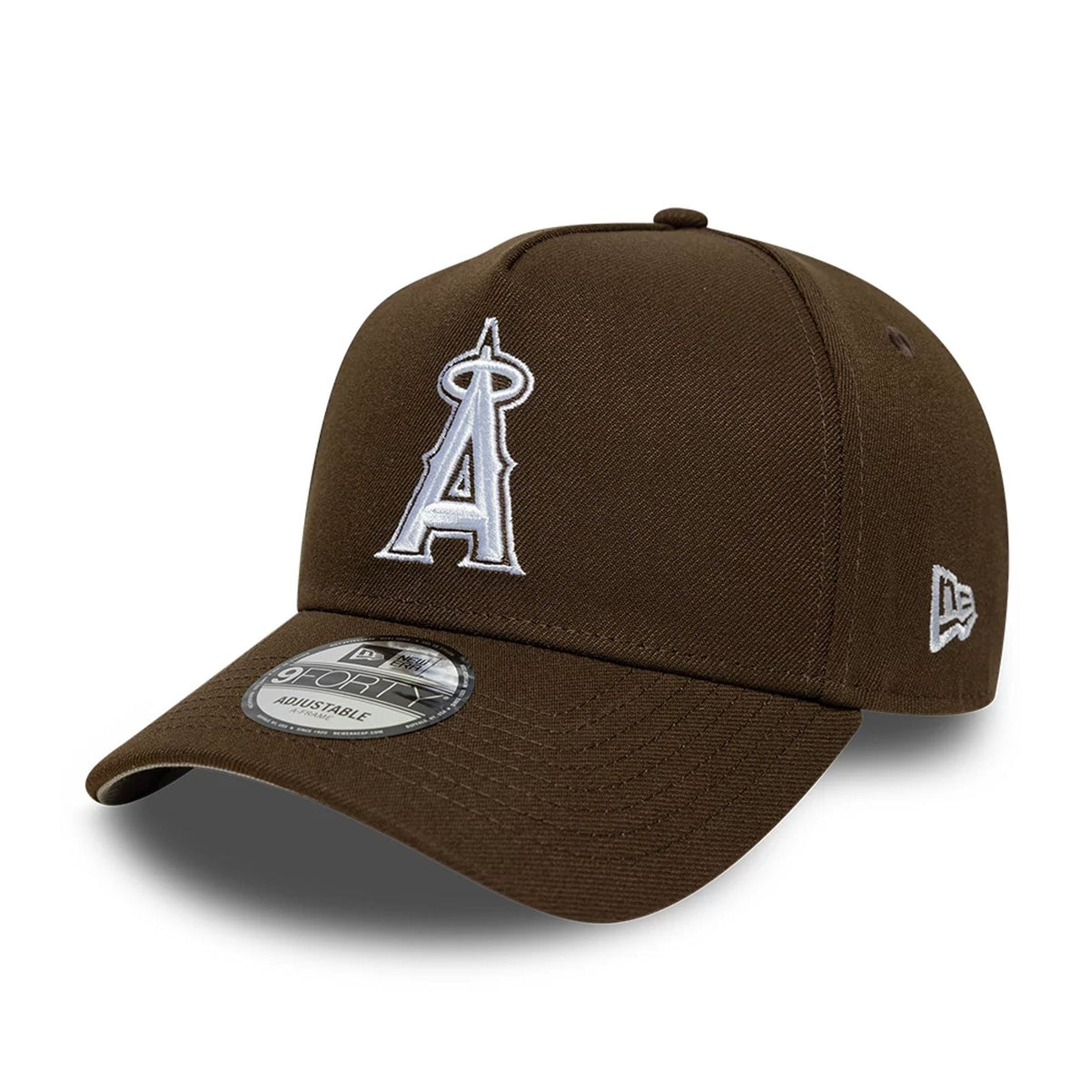 LA Angels MLB Dark Brown 9FORTY A-Frame Adjustable Cap-klyvox