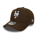 New York Mets MLB Dark Brown 9FORTY A-Frame Adjustable Cap-klyvox