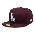 LA Dodgers MLB Dark Purple 59FIFTY Fitted Cap-klyvox