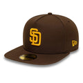 San Diego Padres MLB Dark Brown 59FIFTY A-Frame Fitted Cap-klyvox