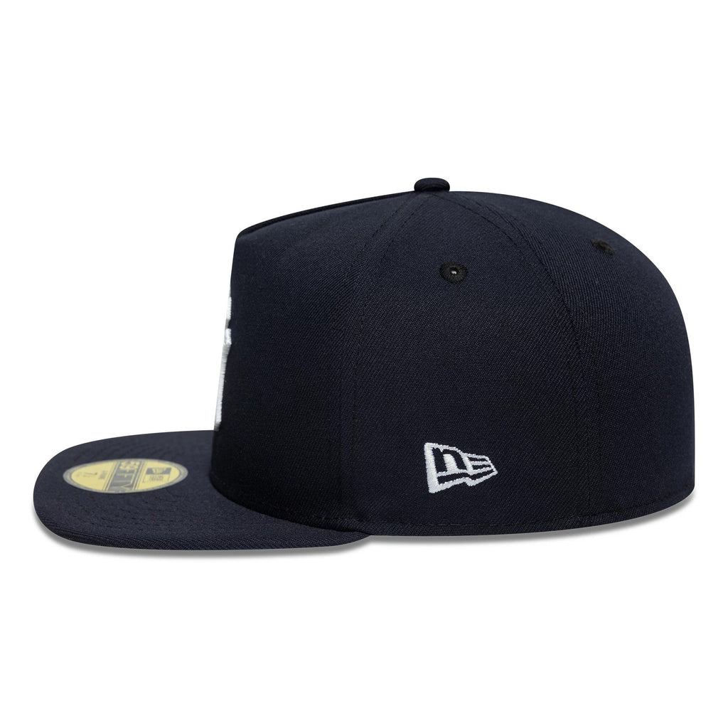 New York Yankees MLB Flat Navy 59FIFTY A-Frame Fitted Cap-klyvox
