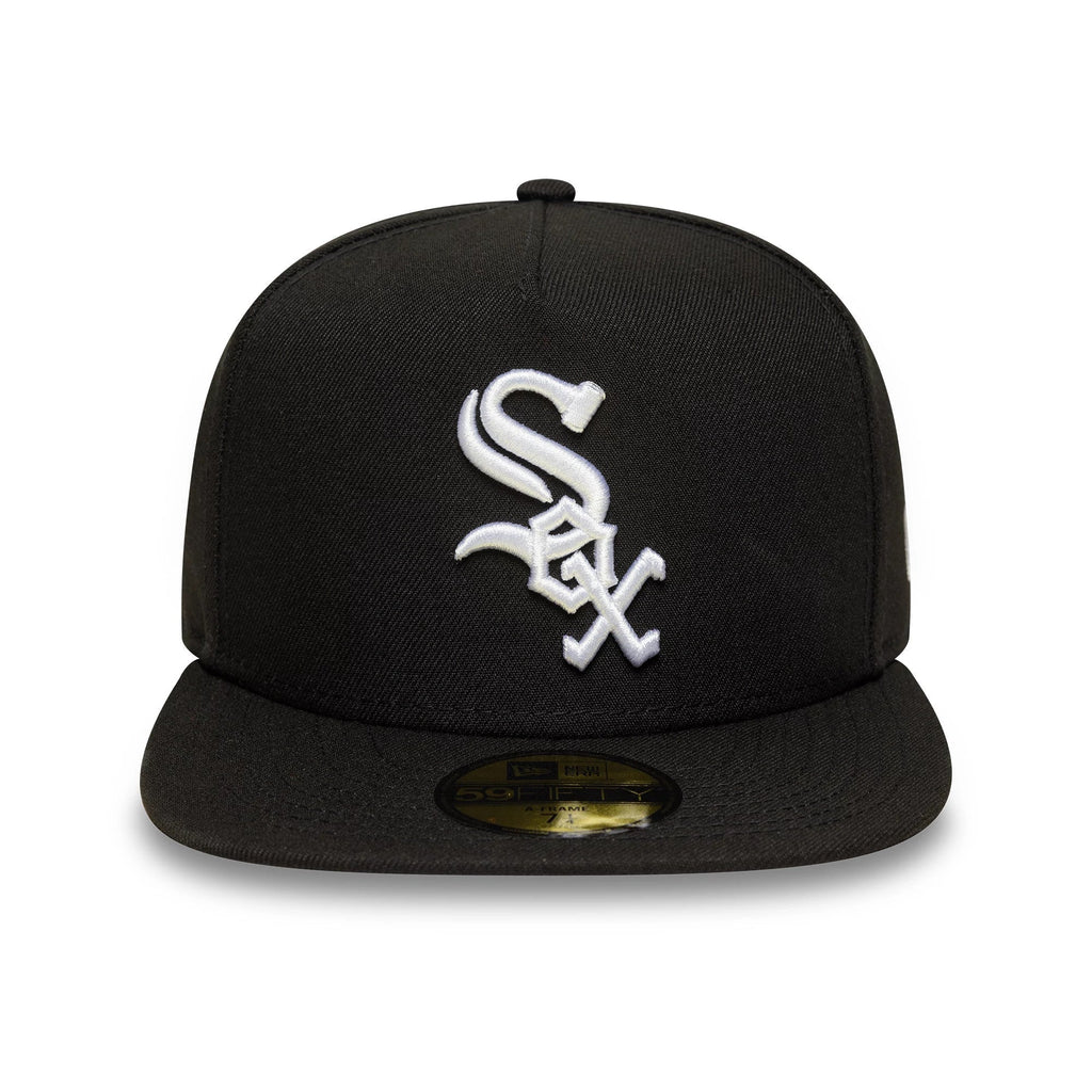 Chicago White Sox MLB Black 59FIFTY A-Frame Fitted Cap-klyvox