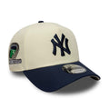 New York Yankees MLB Chrome Blue Contrast Cream 9FORTY A-Frame Adjustable Cap-klyvox