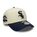 Chicago White Sox MLB Chrome Blue Contrast Cream 9FORTY A-Frame Adjustable Cap-klyvox