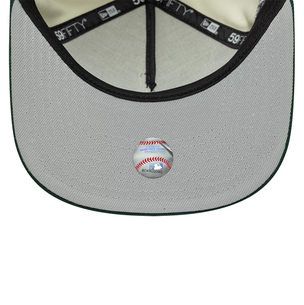 LA Dodgers MLB Cream 59FIFTY A-Frame Fitted Cap-klyvox