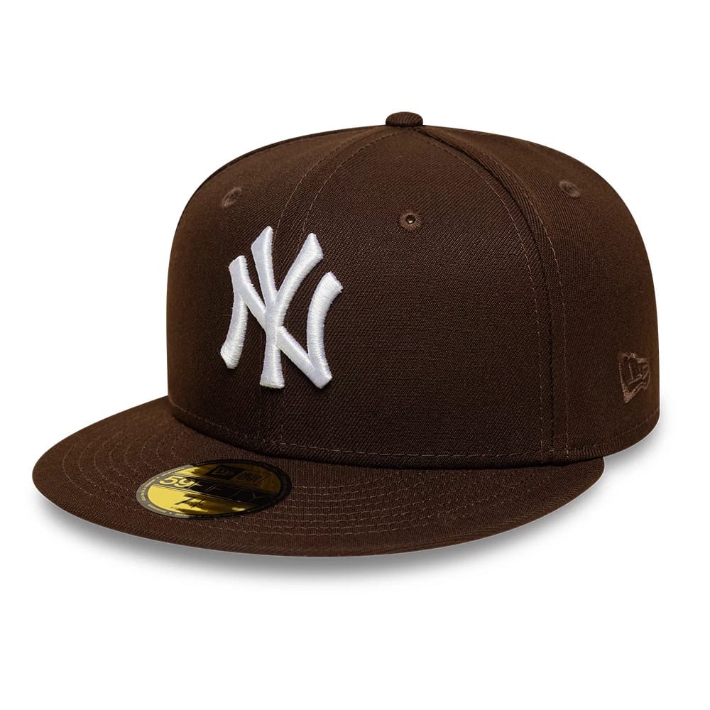 New York Yankees MLB Dark Brown 59FIFTY Fitted Cap-klyvox