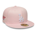 LA Dodgers MLB Pink 59FIFTY Fitted Cap-klyvox