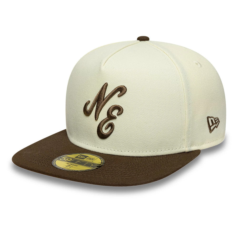 New Era Cream 59FIFTY A-Frame Fitted Cap-klyvox