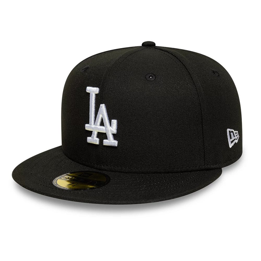 LA Dodgers MLB Black 59FIFTY Fitted Cap-klyvox