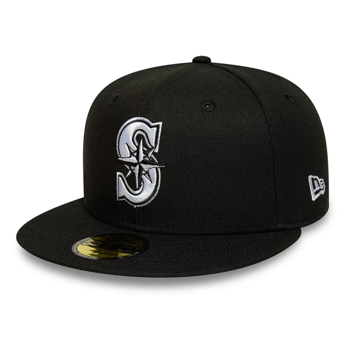 Seattle Mariners MLB Black 59FIFTY Fitted Cap-klyvox