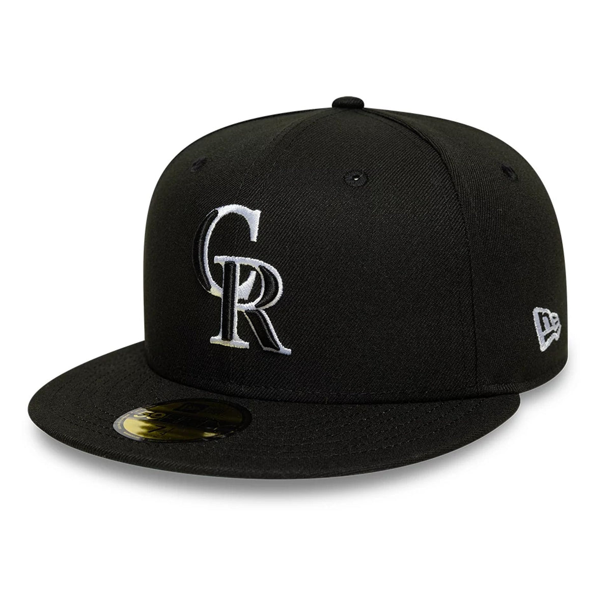 Colorado Rockies MLB Black 59FIFTY Fitted Cap-klyvox